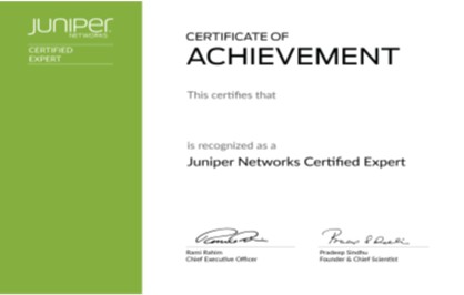 Juniper Networks Certified Internet Expert (JNCIE)
